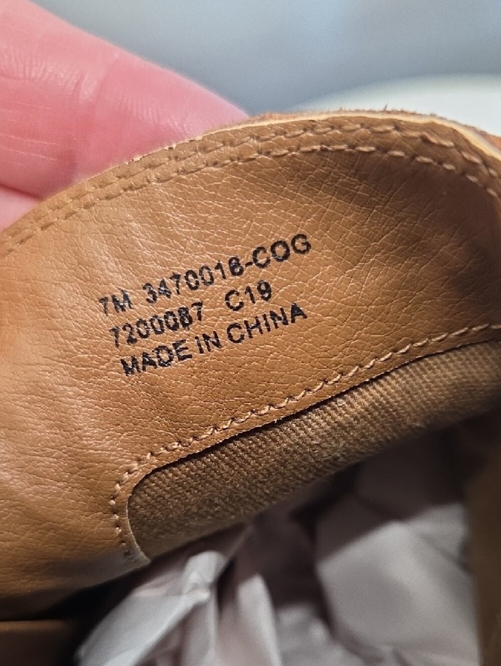 Frye Women's Tan Leather Ankle Booties with Side Zip Size 7 - Picture 7 of 7